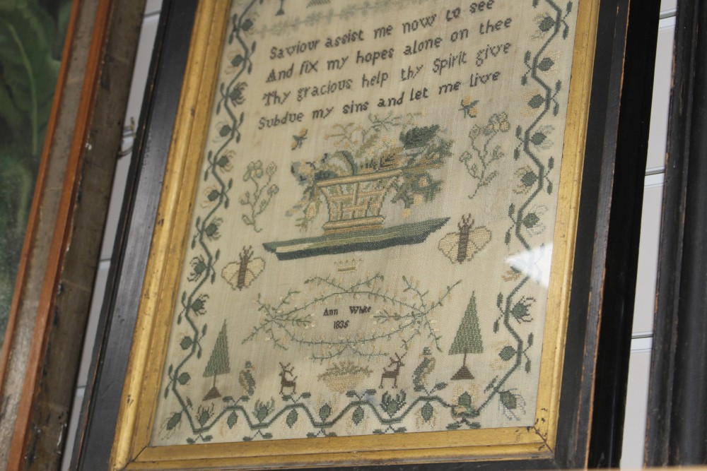 A William IV needlework sampler, by Ann White